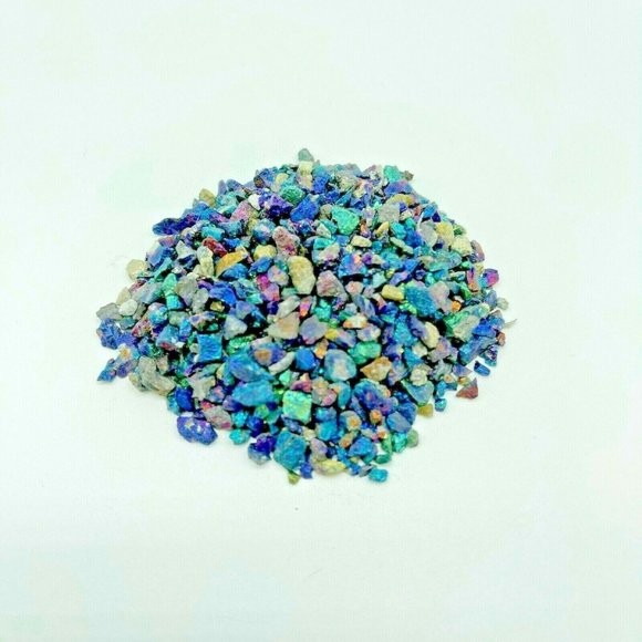 1/4 lb Chalcopyrite Peacock Rock Gemstone Rough Mini Chips Crystal Gem Healing - Picture 1 of 3